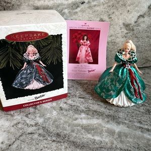 Vintage holiday, Barbie collector, Siri, keepsake, hallmark ornament, 1995